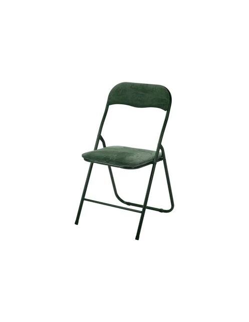 Chaise Pliante en Velours - Vert