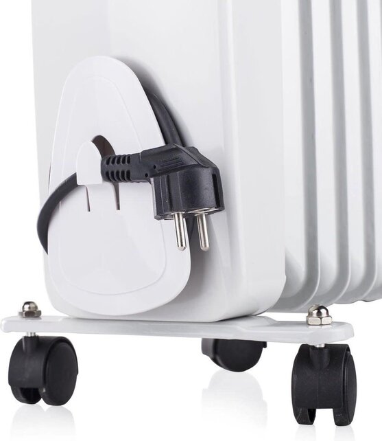 Rainbow Heater Oil-Free Radiator with 7 Heating Elements - Adjustable Thermostat, 3 Power Settings - 1500W