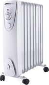 Radiateur sans huile Rainbow Heater avec 7 éléments chauffants - Thermostat réglable, 3 réglages de puissance - 1500 W