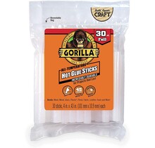 Gorilla 10cm Hete Lijmsticks - 30 stuks - Helder