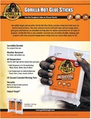 Gorilla 10cm Hot Glue Sticks - 30 pcs - Transparant