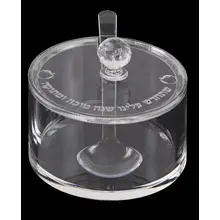 Nua Round Honey Dish With Spoon (Engraved) - 5 x8 cm