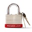 Steel Keyed Padlock With Vinyl Bumper & 2 Keys - 5cm