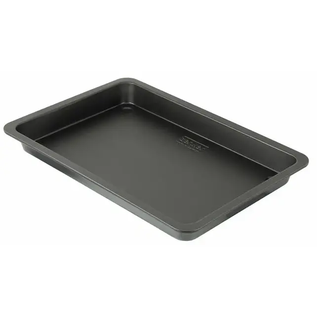 Plaque de cuisson Zenker 6536 pour four rectangulaire - Revêtement antiadhésif - Série Noir Métallisé