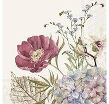 IHR Servietten Belles Fleurs Creme