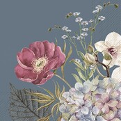 IHR Napkins Belles Fleurs Blue