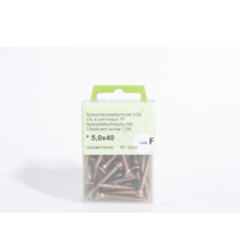 Chipboard screw yellow zinc plated - 5.0x40