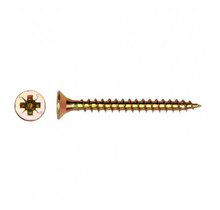 PGB Chipboard Screw Yellow Zinc Plated - 4.5x40