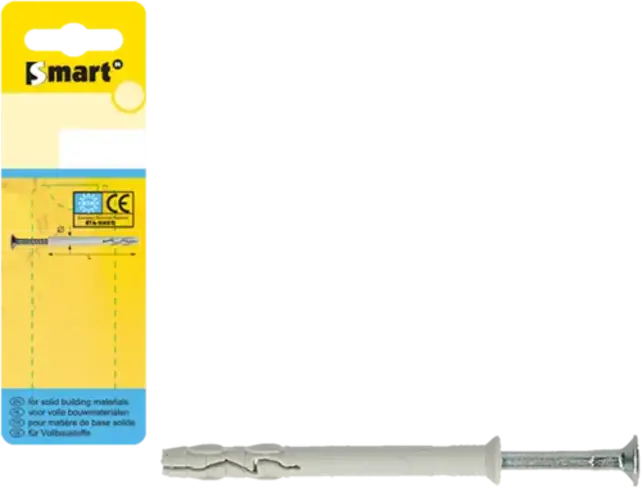 Bouchon à clous en nylon VK Ø 8x60 gris NZN