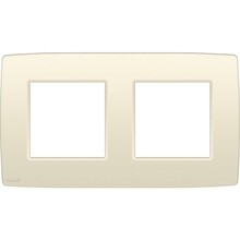 Plaque de recouvrement électrique double - entraxe de 71 mm