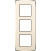 Niko Drievoudige Afdekplaat Verticaal Original 60mm Centrafstand Cream