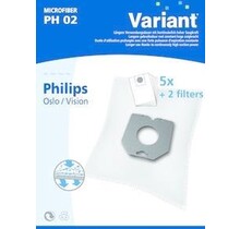 Sacs d'aspirateur en microfibre Philips Oslo / Vision 5 pièces + filtre