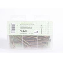 PGB Spaanderplaat schroef geel verzinkt - 5.0x70  G1