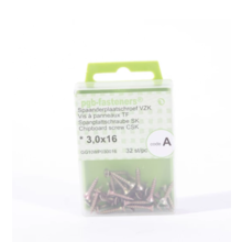 Chipboard screw m.s. * 3.0x 16 yellow zinc Plated