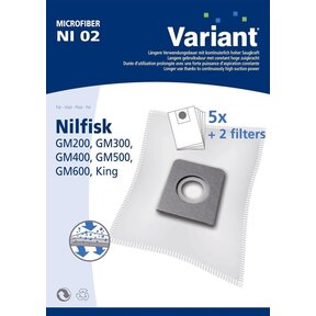 Vacuum Cleaner Bags NI02 5 pcs. + Filter