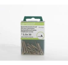 PGB  Spaanderplaat schroef geel verzinkt - 3.5x30  GA1