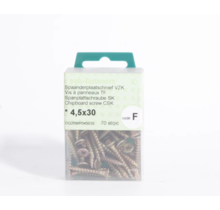 Vis pour aggloméré PGB zinguée jaune - 4,5x30