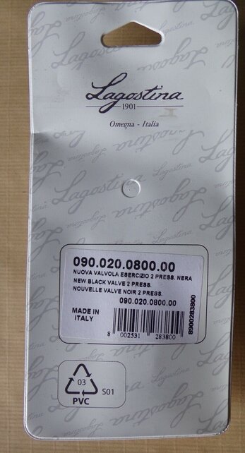 Lagostina Pot Accessories Working Valve Old Model