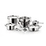 Lagostina Lagostina Sfiziosa Lagoseal Plus 18/10 13-piece stainless steel cookware set - All Heat Sources