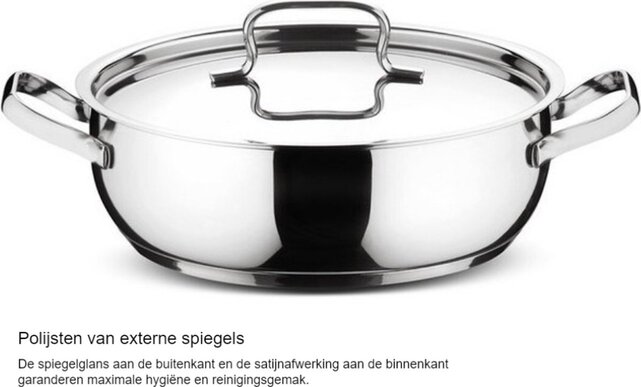 Lagostina Sfiziosa Lagoseal Plus 18/10 13-delige RVS Pannenset - Alle Warmtebronnen