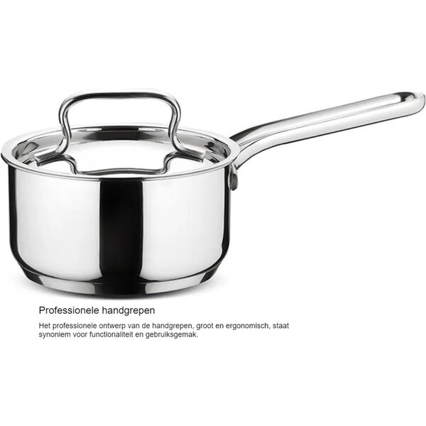 Lagostina Sfiziosa Saucepan Set, Stainless Steel, 13-Piece