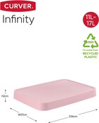 Curver Infinity couvercle (11-17L) rose craie 36x27x4cm