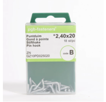PGB Point pouce 2,40x20 (blister : 18 pièces) GD1