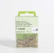 PGB Nagels Bolle Kop Messing - m1.5x20