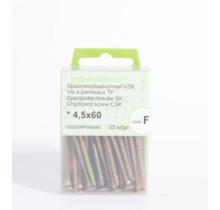 PGB Spaanderplaat Schroef Geel Verzinkt - 4.5x60 - GF1