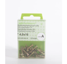 PGB Chipboard screw yellow zinc plated - 4.0x16 - GA1