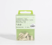 PGB X wall hooks/frames + nails - m21 GB1