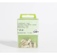 PGB X-wandhaken/kaders + nagels - m21 GB1