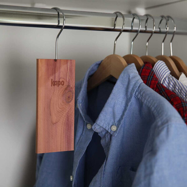 Kapo Stop-Moth Cedar Wood Pendants - 2 Hangers