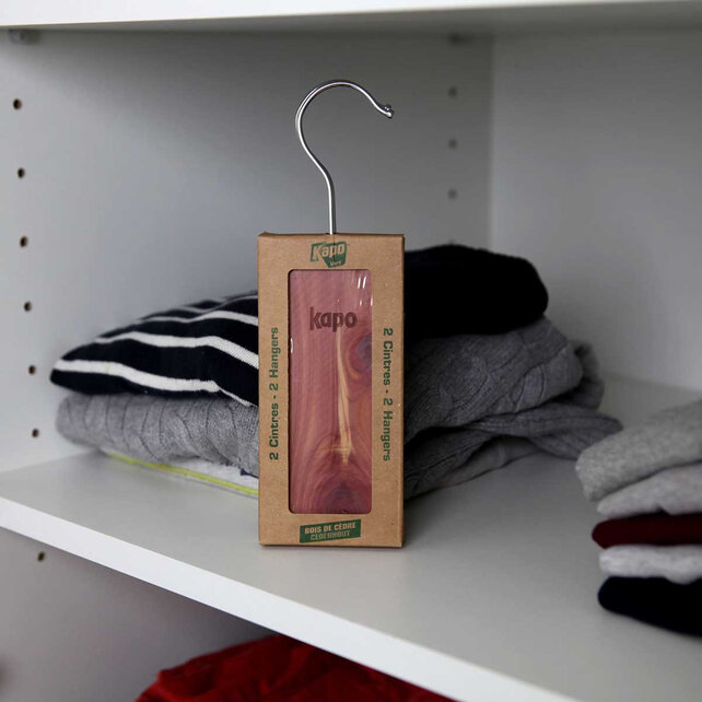 Kapo Stop-Mot Cederhout - 2 Hangers