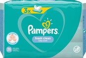 Lingettes Pampers pour bébé Fresh Clean - 156 pièces (52x3)