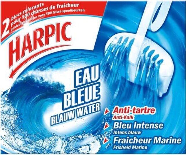 Harpic WC-Reiniger 'Fresh Block Blue Water' 2 x 38 g
