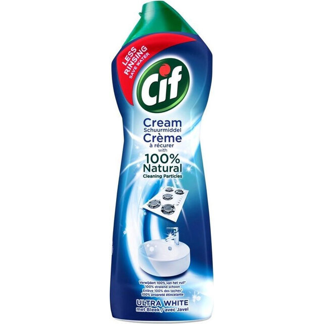 Cif Cream Schuurmiddel Ultra White met Bleek 750ml