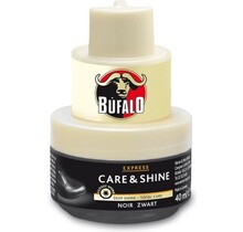Bufalo Care & Shine Shoe Cream 40 ml Noir - Produit d'entretien du cuir