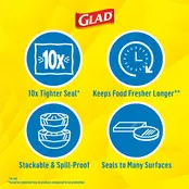 Glad® Press n Seal Emballage alimentaire en plastique  - 21 mètres