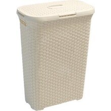 Natural Laundry Basket with Lid - 40L