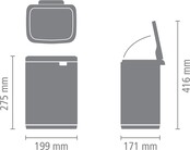 Brabantia Bo Afvalemmer - 4L