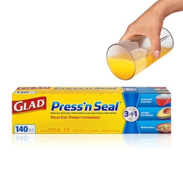 Glad® Press n Seal Lebensmittelfolie aus Kunststoff – 21 Meter