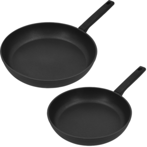 2 Frying pans ø24 + 28 cm - Alu Comfort 3 Duraslide