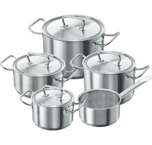 Demeyere Classic Pot Set - 5 pieces - Stainless Steel