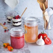 Bormioli Rundes Glasgefäß, luftdicht verschließbarer Vorratsbehälter, 50 cl