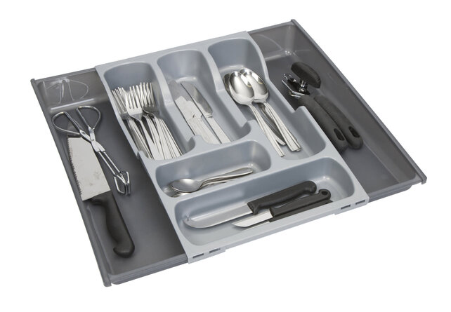 Curver Range-Couverts Ajustable Gris