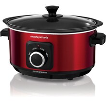 Morphy Richards Slow Cooker 460014 NIEUW Evoke - Sear and Stew  3,5L Rood - Anti-aanbak 163W