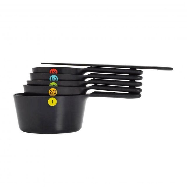 Messlöffel-Set 5-teiliges Messbecher-Set – Oxo Good Grips – Schwarz