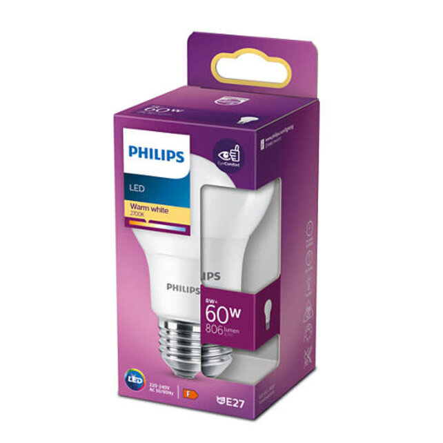 Philips Led 8W-60W 2700K 806lm