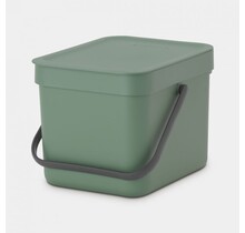 Brabantia Abfallbehälter - Sort & Go 6L - Tannengrün